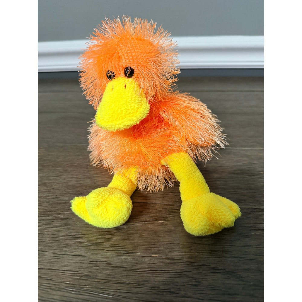 Vintage 2002 Ty Punkies Collection Orange Duckling Plush